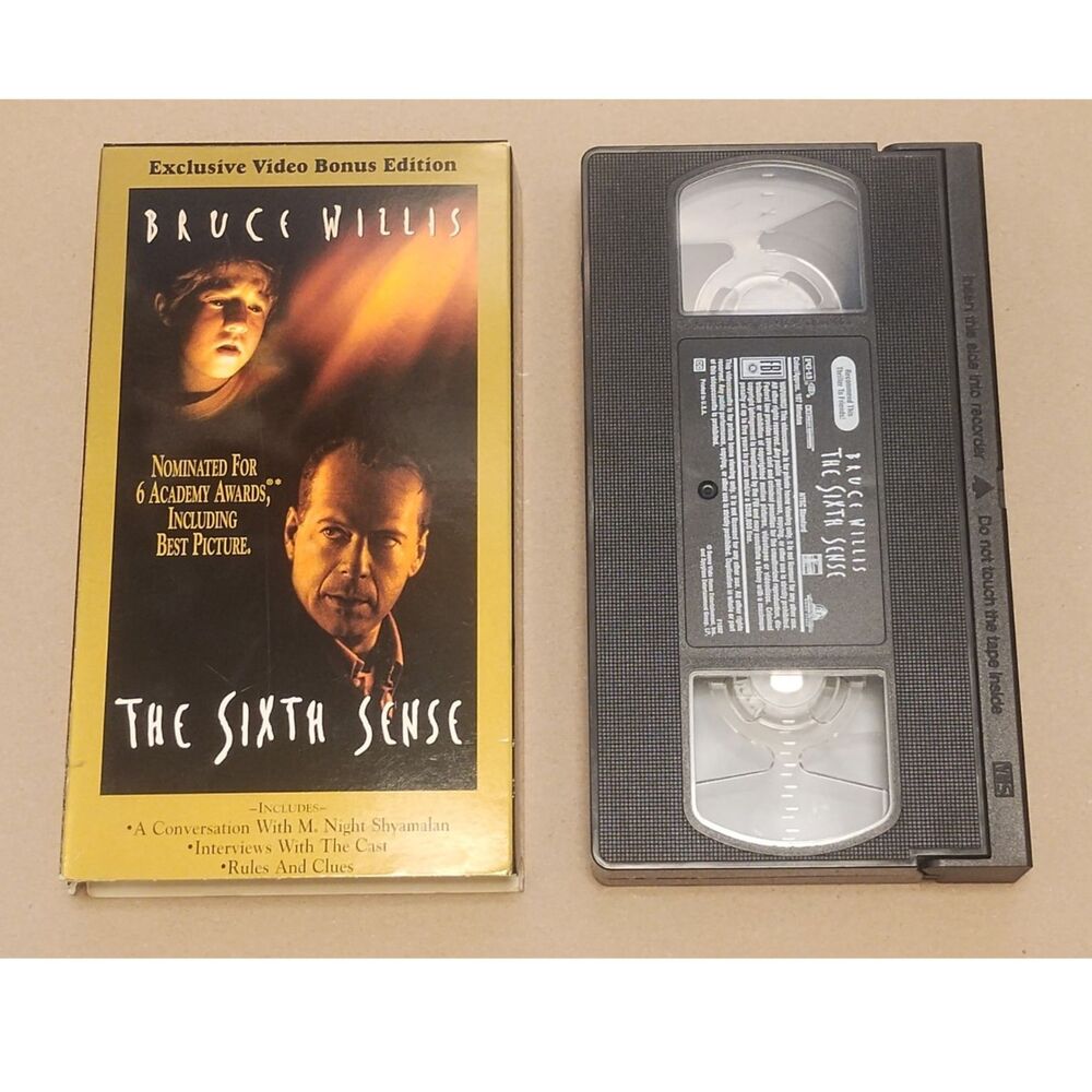Sixth Sense Video Bonus Edition VHS 1999 TESTED & PLAYS GREAT